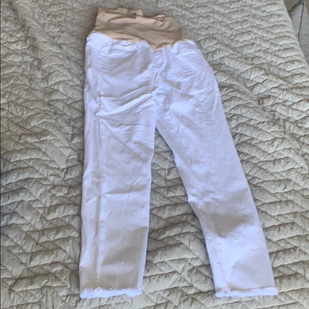 Joes icon skinny maternity denim in white